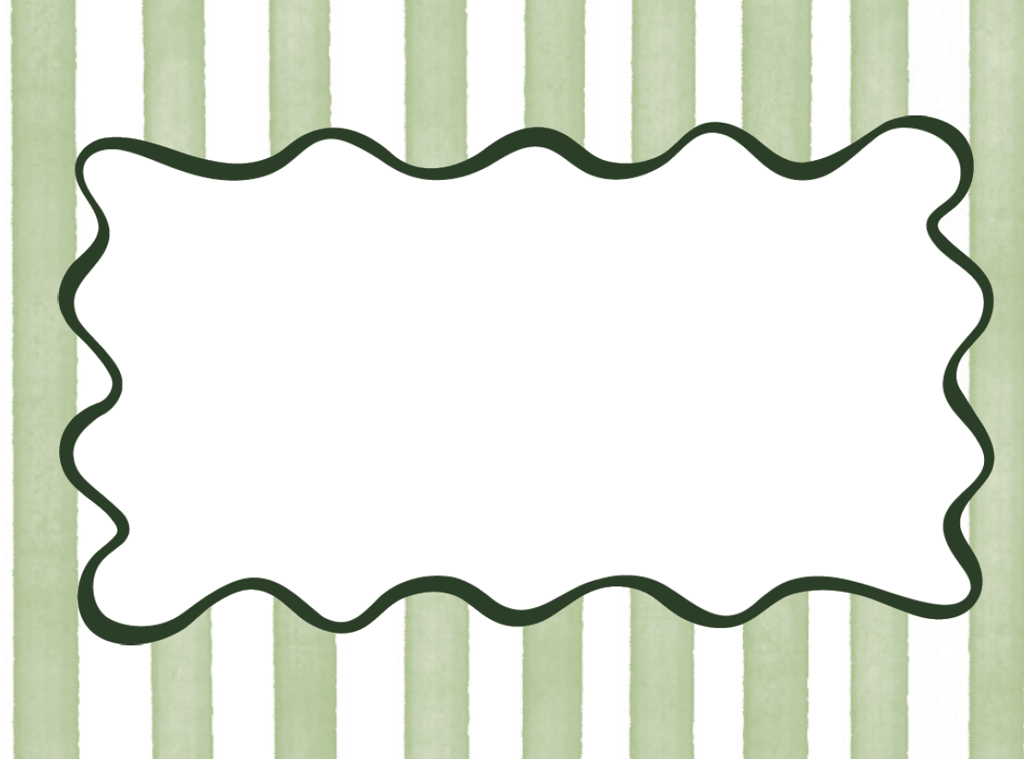 Scallop & Stripe Name-Card (12 pack)