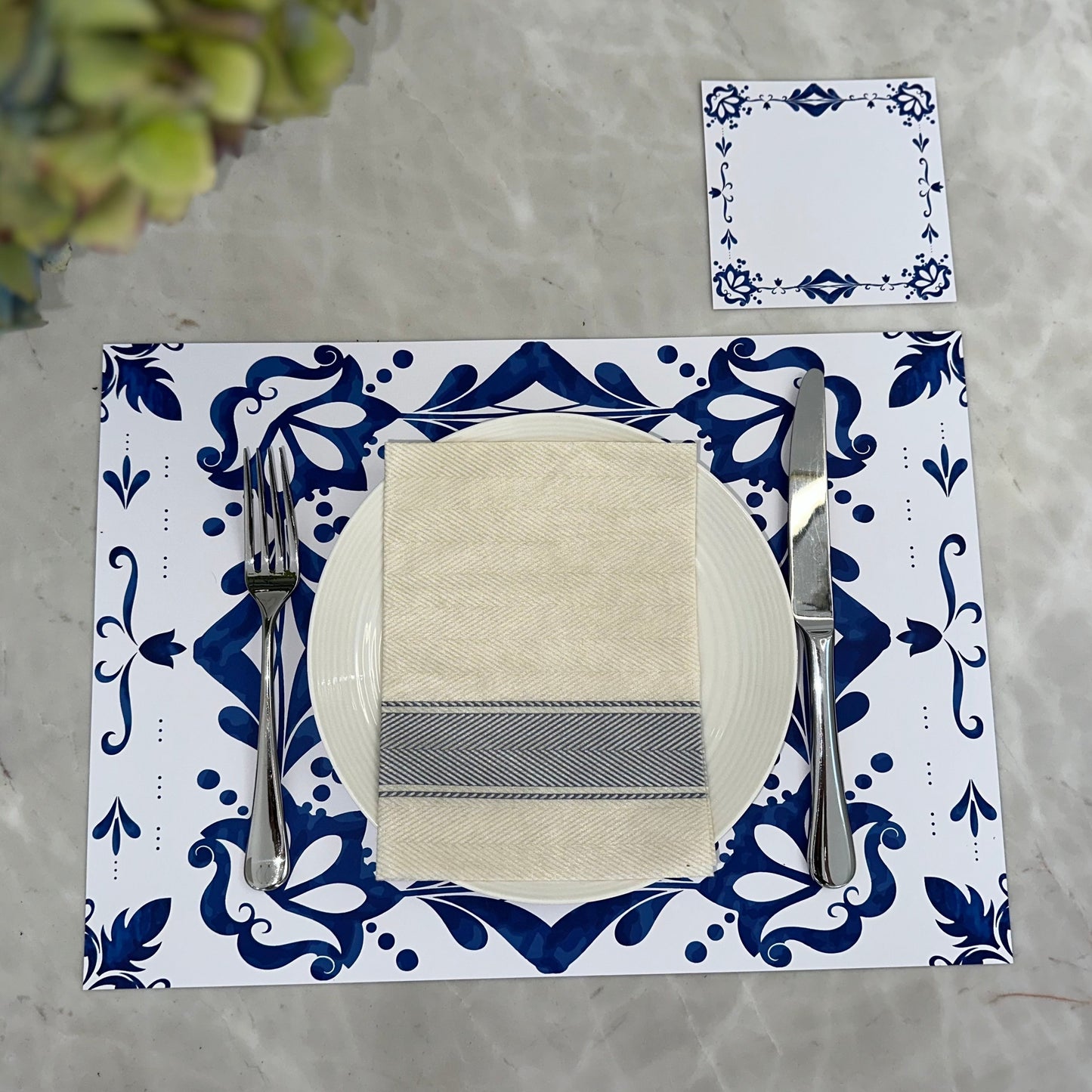 Napkin Extra Soft Kitchen Blue (50 pack)