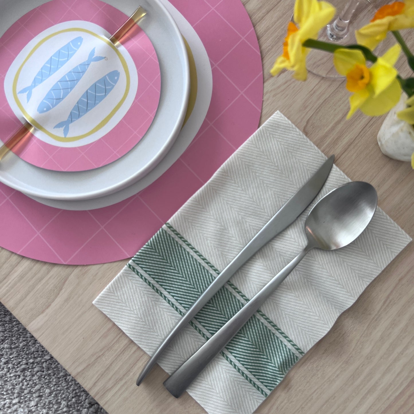 Napkin Extra Soft Kitchen Green (50 pack)