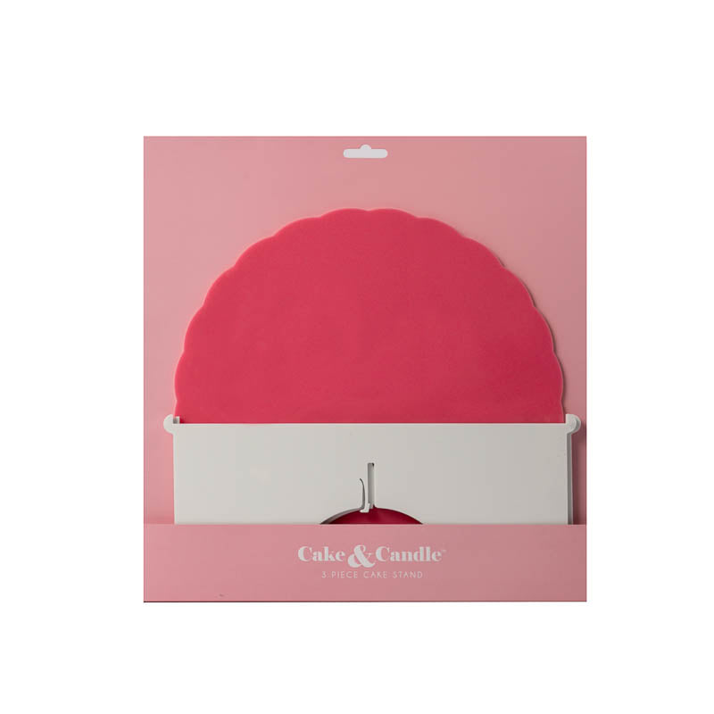 Plateau Gateau 3-Piece Cake Stand Pink