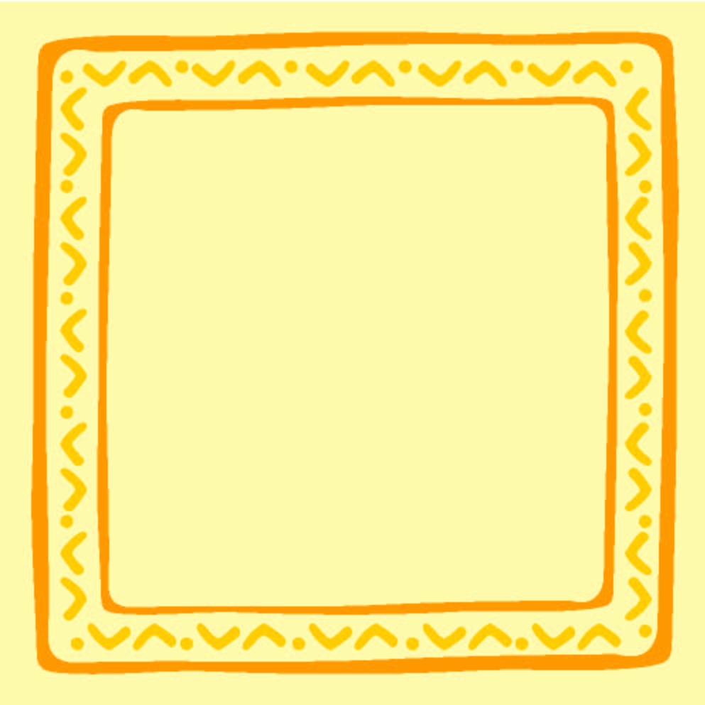 Artwork of Beautiful Paper Coaster. Recyclable. One Time Use. Yellow with orange accents. Can also be used as a namecard. Australian made and owned.